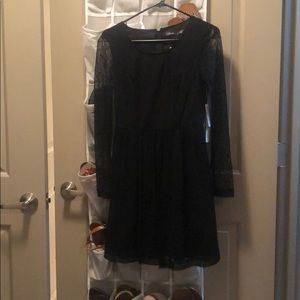 Black long sleeved dress